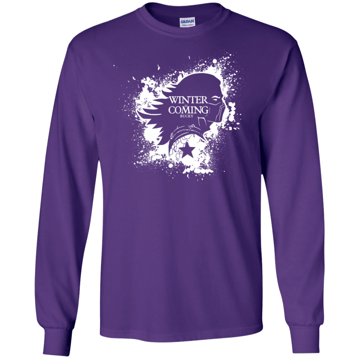 T-Shirts Purple / S Bucky Black Men's Long Sleeve T-Shirt