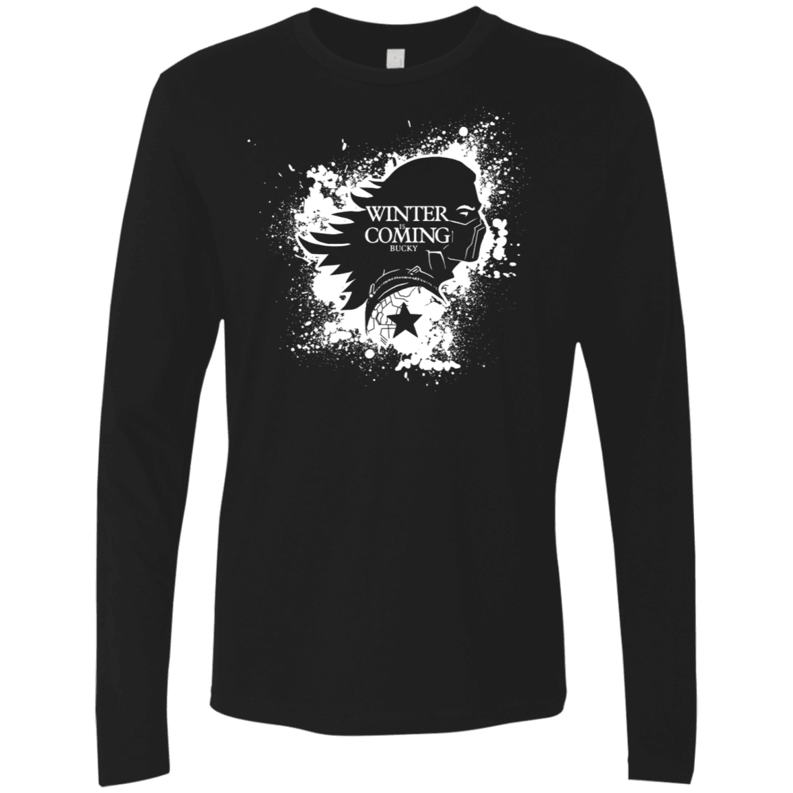 T-Shirts Black / S Bucky Black Men's Premium Long Sleeve