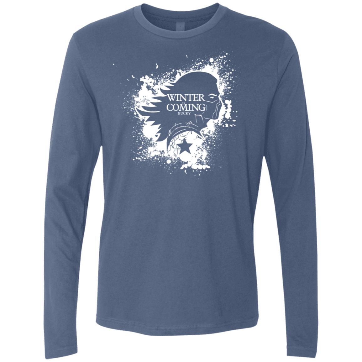 T-Shirts Indigo / S Bucky Black Men's Premium Long Sleeve