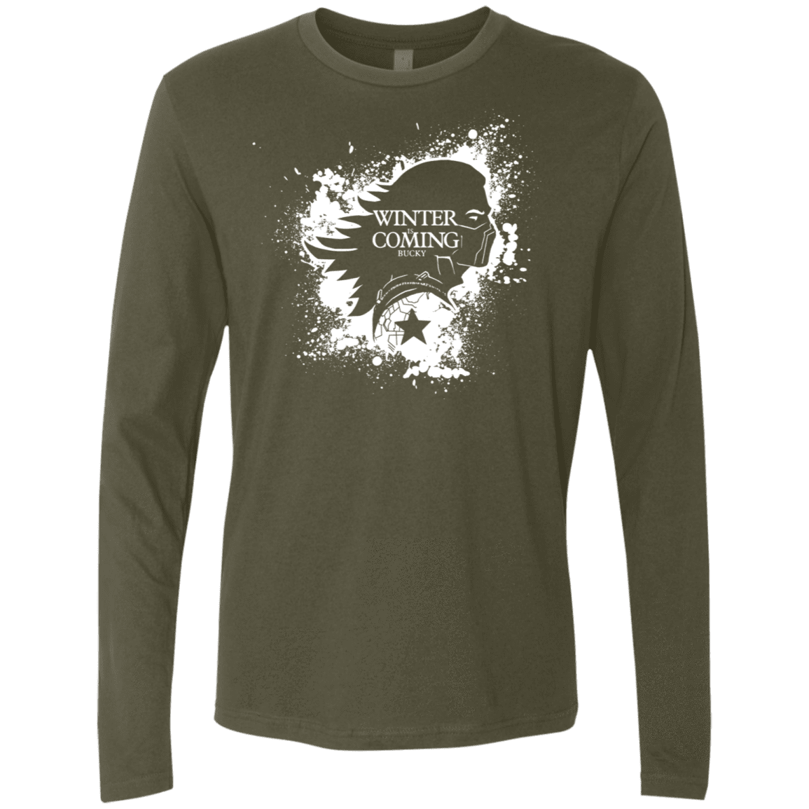 T-Shirts Military Green / S Bucky Black Men's Premium Long Sleeve