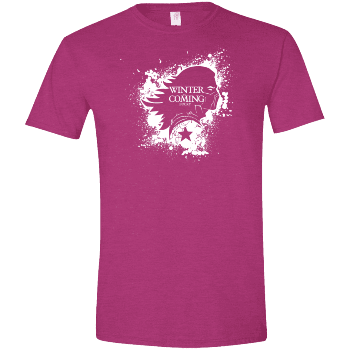 T-Shirts Antique Heliconia / S Bucky Black Men's Semi-Fitted Softstyle