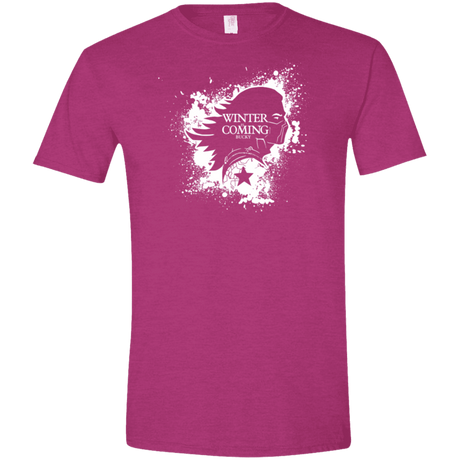 T-Shirts Antique Heliconia / S Bucky Black Men's Semi-Fitted Softstyle