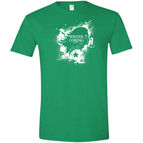 T-Shirts Heather Irish Green / M Bucky Black Men's Semi-Fitted Softstyle