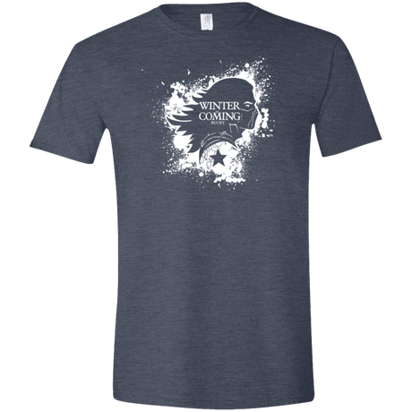 T-Shirts Heather Navy / S Bucky Black Men's Semi-Fitted Softstyle