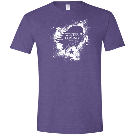 T-Shirts Heather Purple / S Bucky Black Men's Semi-Fitted Softstyle