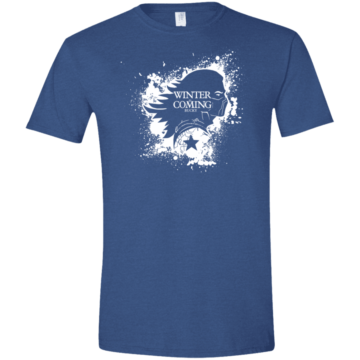 T-Shirts Heather Royal / X-Small Bucky Black Men's Semi-Fitted Softstyle