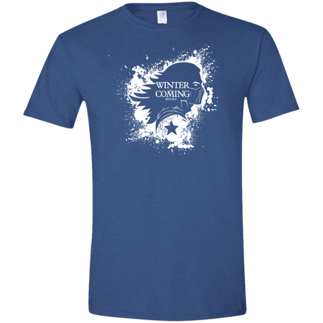 T-Shirts Heather Royal / X-Small Bucky Black Men's Semi-Fitted Softstyle