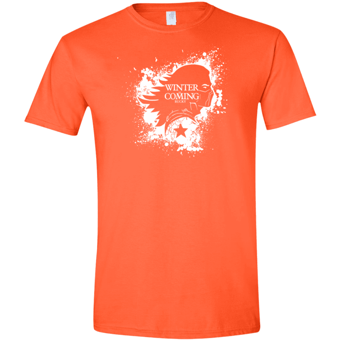 T-Shirts Orange / S Bucky Black Men's Semi-Fitted Softstyle