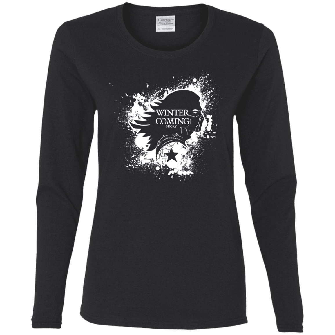 T-Shirts Black / S Bucky Black Women's Long Sleeve T-Shirt