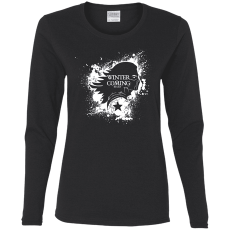 T-Shirts Black / S Bucky Black Women's Long Sleeve T-Shirt