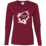 T-Shirts Cardinal / S Bucky Black Women's Long Sleeve T-Shirt