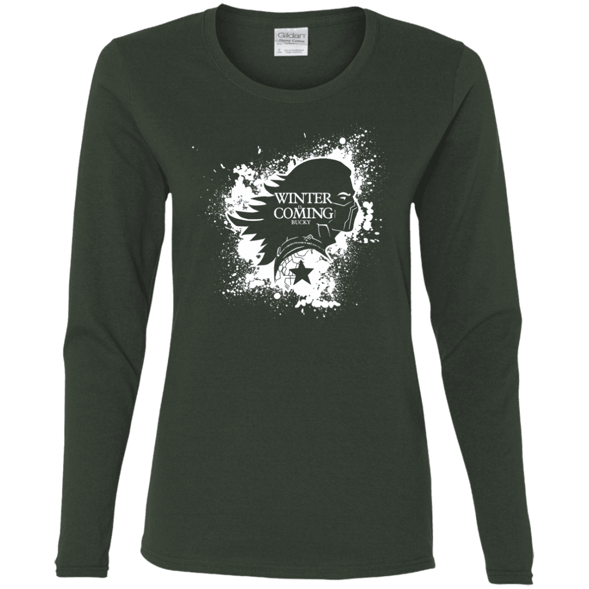 T-Shirts Forest / S Bucky Black Women's Long Sleeve T-Shirt