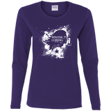 T-Shirts Purple / S Bucky Black Women's Long Sleeve T-Shirt