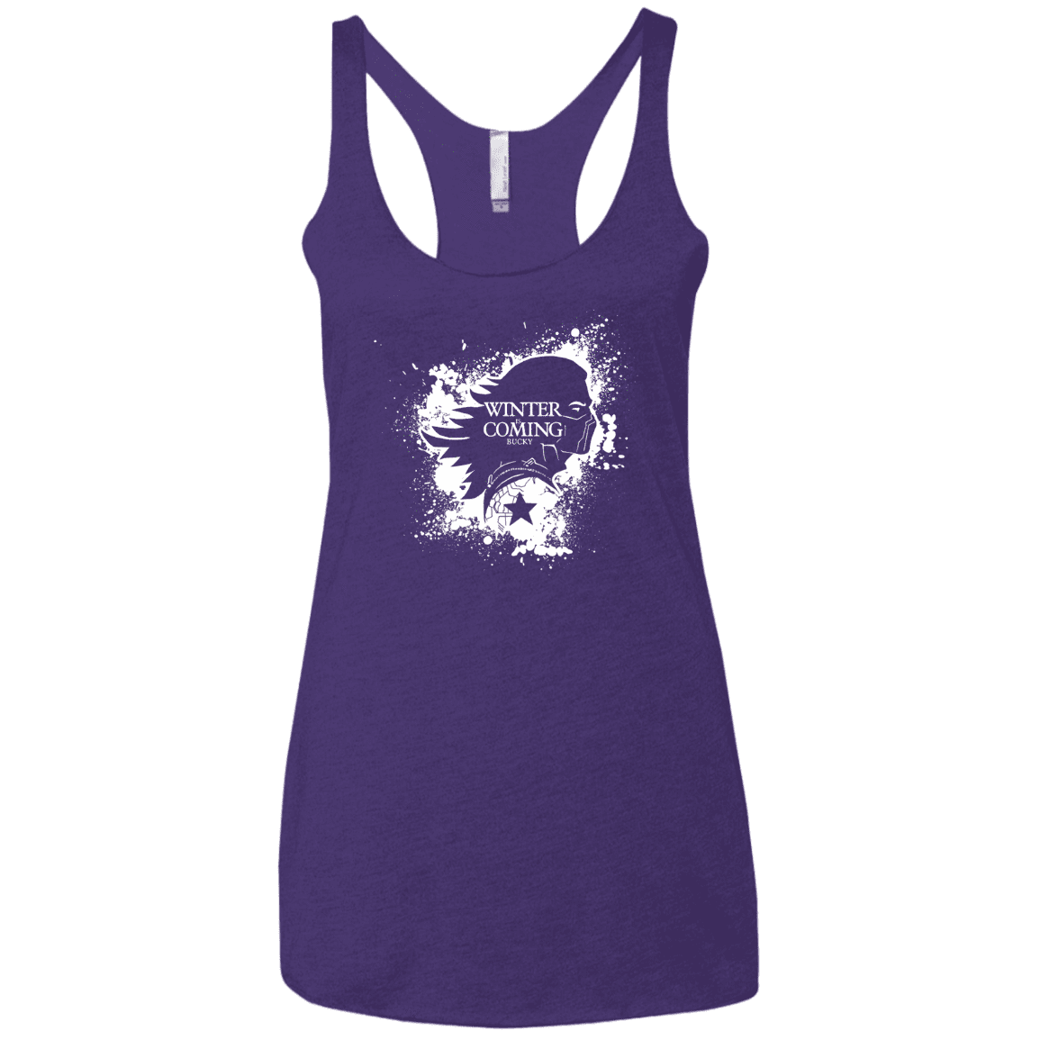 T-Shirts Purple Rush / X-Small Bucky Black Women's Triblend Racerback Tank