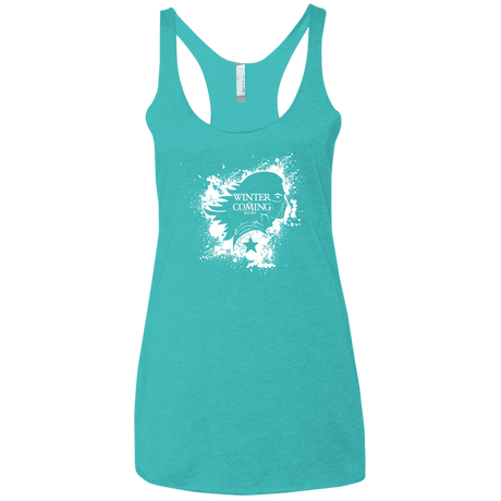 T-Shirts Tahiti Blue / X-Small Bucky Black Women's Triblend Racerback Tank