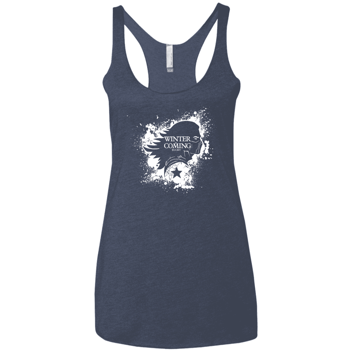 T-Shirts Vintage Navy / X-Small Bucky Black Women's Triblend Racerback Tank