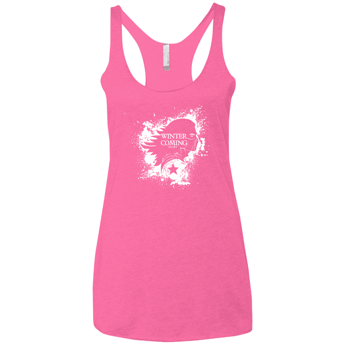 T-Shirts Vintage Pink / X-Small Bucky Black Women's Triblend Racerback Tank