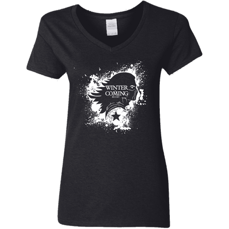 T-Shirts Black / S Bucky Black Women's V-Neck T-Shirt