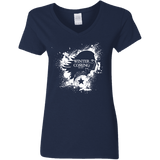 T-Shirts Navy / S Bucky Black Women's V-Neck T-Shirt