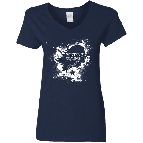 T-Shirts Navy / S Bucky Black Women's V-Neck T-Shirt