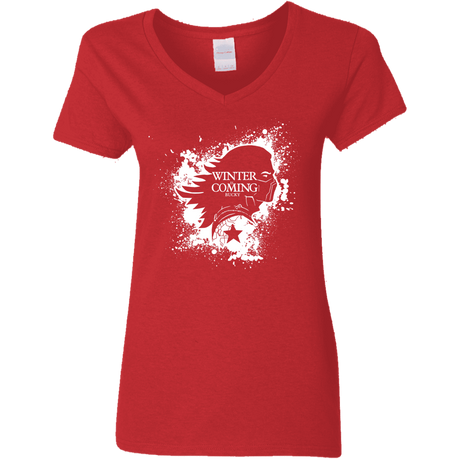 T-Shirts Red / S Bucky Black Women's V-Neck T-Shirt