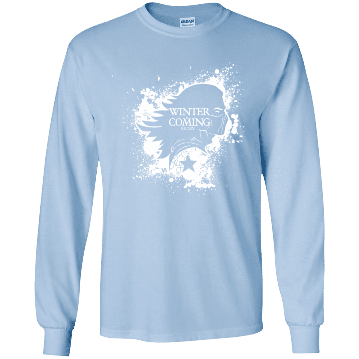 T-Shirts Light Blue / YS Bucky Black Youth Long Sleeve T-Shirt