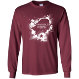 T-Shirts Maroon / YS Bucky Black Youth Long Sleeve T-Shirt