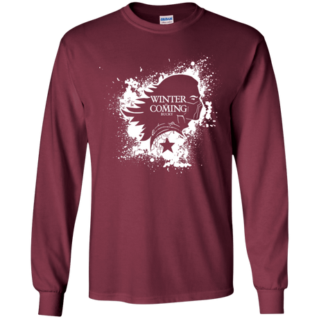 T-Shirts Maroon / YS Bucky Black Youth Long Sleeve T-Shirt