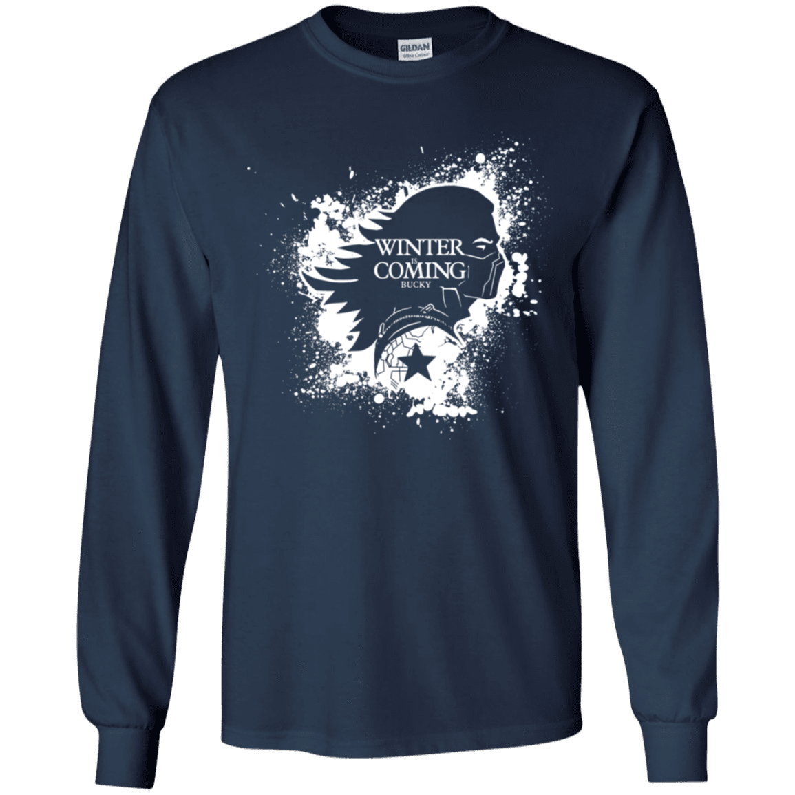 T-Shirts Navy / YS Bucky Black Youth Long Sleeve T-Shirt