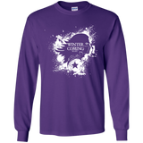 T-Shirts Purple / YS Bucky Black Youth Long Sleeve T-Shirt