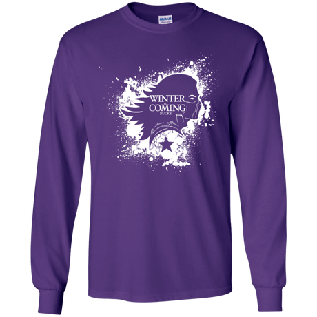 T-Shirts Purple / YS Bucky Black Youth Long Sleeve T-Shirt