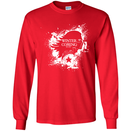 T-Shirts Red / YS Bucky Black Youth Long Sleeve T-Shirt