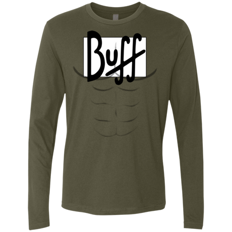 T-Shirts Military Green / Small Buff Men's Premium Long Sleeve