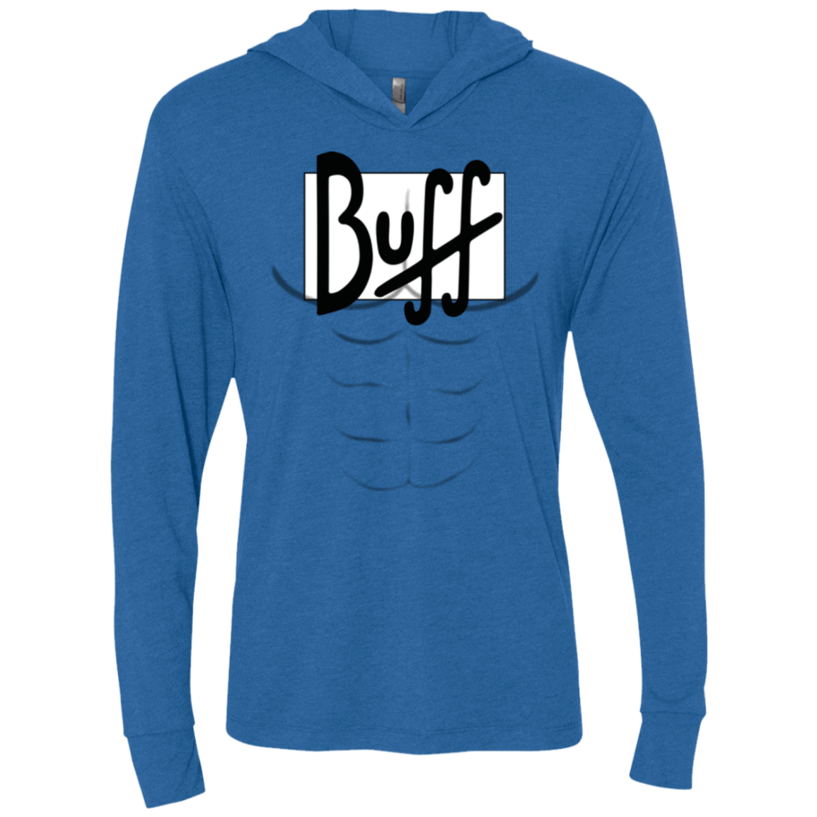 T-Shirts Vintage Royal / X-Small Buff Triblend Long Sleeve Hoodie Tee