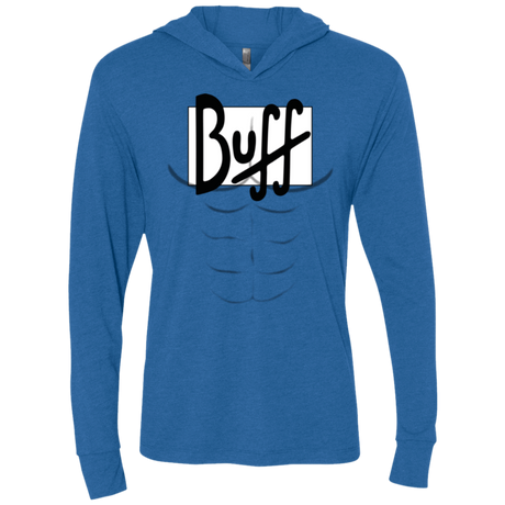 T-Shirts Vintage Royal / X-Small Buff Triblend Long Sleeve Hoodie Tee