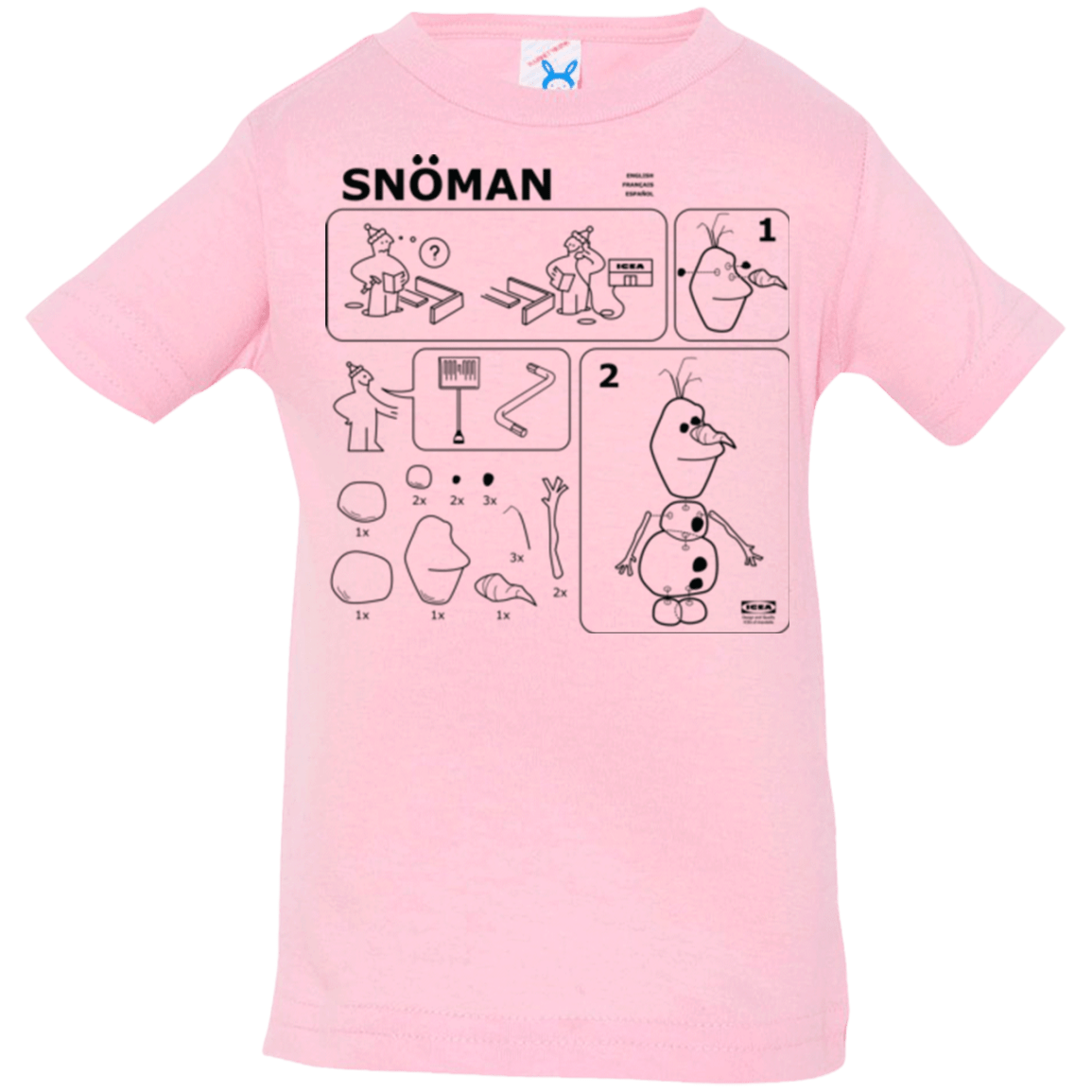 T-Shirts Pink / 6 Months Build a Snowman Infant Premium T-Shirt