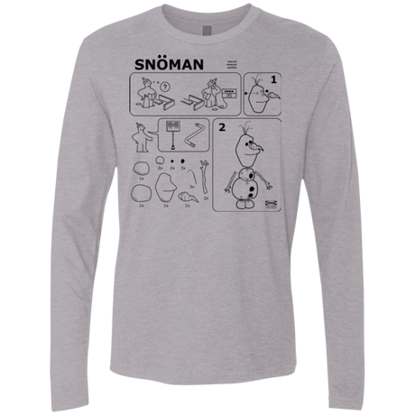 T-Shirts Heather Grey / Small Build a Snowman Men's Premium Long Sleeve