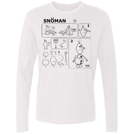 T-Shirts White / Small Build a Snowman Men's Premium Long Sleeve