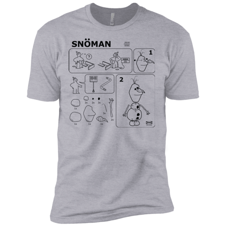 T-Shirts Heather Grey / X-Small Build a Snowman Men's Premium T-Shirt