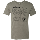 T-Shirts Venetian Grey / Small Build a Snowman Men's Triblend T-Shirt