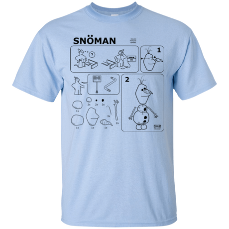 T-Shirts Light Blue / Small Build a Snowman T-Shirt