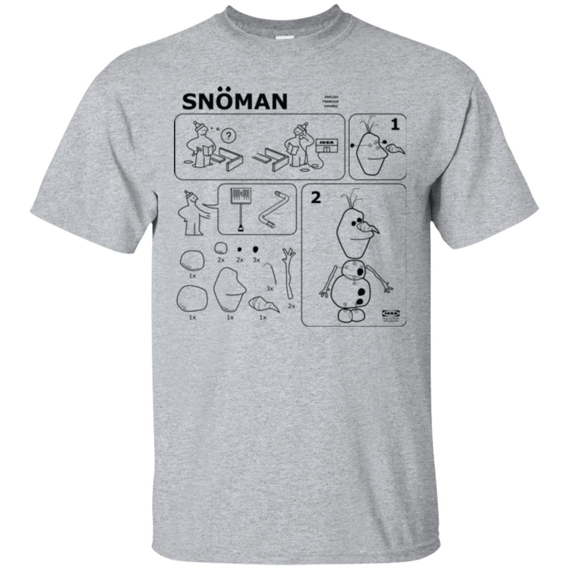 T-Shirts Sport Grey / Small Build a Snowman T-Shirt
