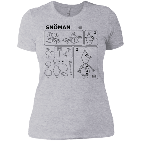 T-Shirts Heather Grey / X-Small Build a Snowman Women's Premium T-Shirt