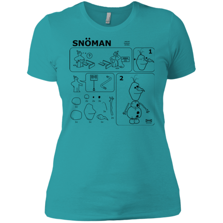 T-Shirts Tahiti Blue / X-Small Build a Snowman Women's Premium T-Shirt