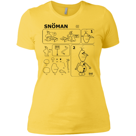 T-Shirts Vibrant Yellow / X-Small Build a Snowman Women's Premium T-Shirt