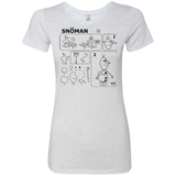 T-Shirts Heather White / Small Build a Snowman Women's Triblend T-Shirt