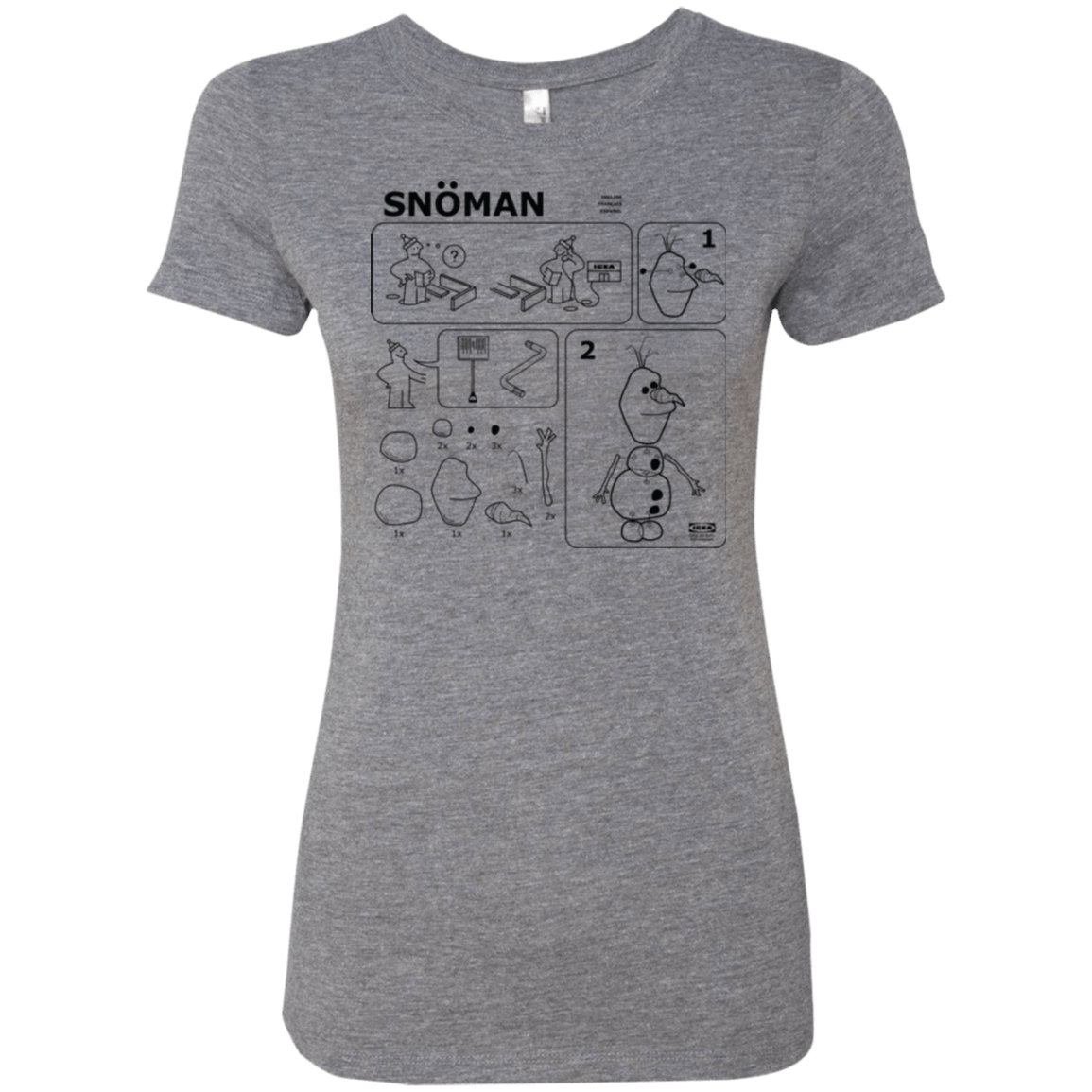 T-Shirts Premium Heather / Small Build a Snowman Women's Triblend T-Shirt