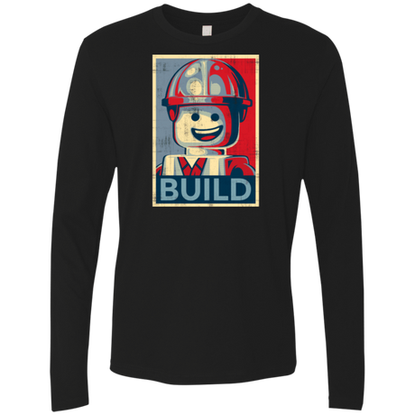 T-Shirts Black / Small Build Men's Premium Long Sleeve