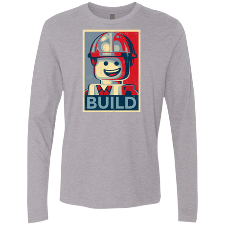 T-Shirts Heather Grey / Small Build Men's Premium Long Sleeve