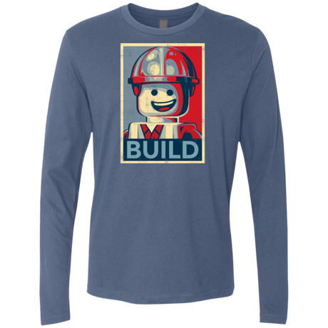 T-Shirts Indigo / Small Build Men's Premium Long Sleeve